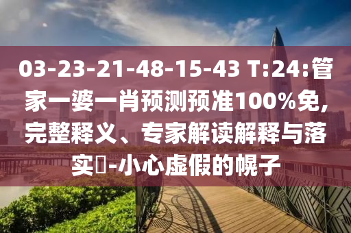 03-23-21-48-15-43 T:24:管家一婆一肖预测预准100%免,完整释义、专家解读解释与落实-小心虚假的幌子